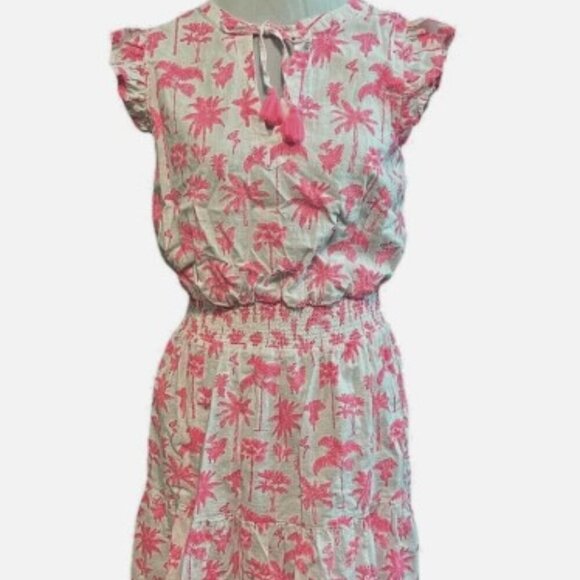 Vineyard Vines Dresses & Skirts - NWT Vineyard Vines Pink Palms & Palmeria Ruffle Sleeves Dress - Small